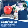 Picture of Fit & Fresh Cool Coolers 2 Pack Soft Ice for Lunch Bags, Flexible Stretch Nylon, Durable, Reusable Lunch Box Ice Packs, Ice Packs for Lunch Boxes, Reusable Freezer Packs, Easy to Clean, Blue