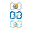 Picture of MAM Air Day & Night Baby Pacifier, for Sensitive Skin, Glows in The Dark, 3 Pack, 16+ Months, Boy,3 Count (Pack of 1)