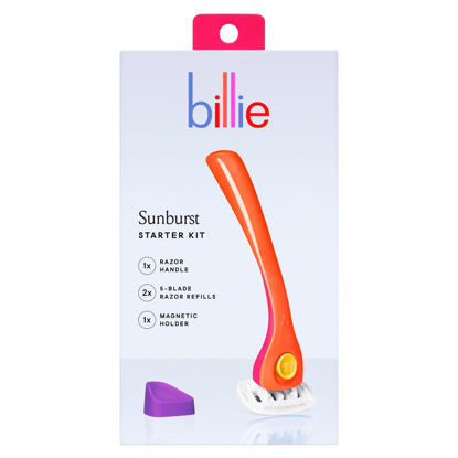 Picture of Billie Razors for Women Shave Kit - Women’s Razor + 2 x 5-Blade Razor Refills + Magnetic Holder - Sunburst