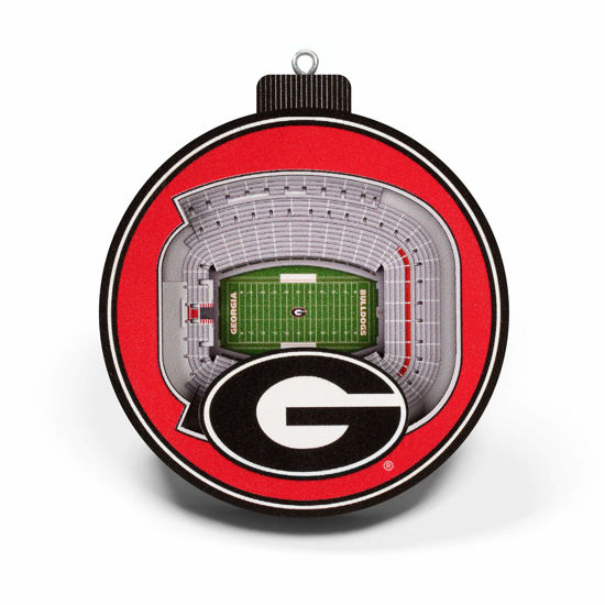 Picture of YouTheFan NCAA Georgia Bulldogs 3D StadiumView Ornament - Sanford Stadium Large