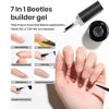 Picture of beetles Builder Gel 2Pcs Clear Builder Gel for Nails 7 in 1 15ml Builder Gel Nail Thickening Set with Liner Brush Extension Nail Gel for Nail Art Design Gift for Women