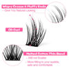 Picture of DIY Lash Extension Kit Bond and Seal Wispy Lash Clusters Kit 120pcs 8-16MM Individual Lashes Kit Natural CD Curl Eyelash Extension Kit by Ruairie