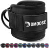 Picture of DMoose Ankle Strap for Cable Machine - One Size Fit with Premium Padding, Glute Kickback Ankle Strap, Ankle Cable Straps for Workout, Booty Workout, Leg Extension, Hip Abductors & Lower Body Exercises (Black - Single)