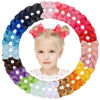 Picture of Choicbaby 40 Pieces Hair Bows for Girls 4 Inch Grosgrain Ribbon Toddler Hair Accessories with Fully Lined Clips for Toddlers Baby Girls Kids Teens