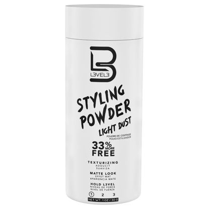 Picture of L3 Level 3 Light Hold Styling Powder - Natural Matte Hairstyle - Texturizing and Volumizing (30 Grams)