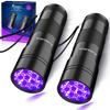 Picture of Black Light UV Light Flashlight: Vansky 395nm 12 LED 2 Pack Ultraviolet Blacklight Flashlight Mini Powerful Pet Urine Detector for Dog/Cat, Carpet Dry Stains Detection, Spot Scorpions, Resin Curing