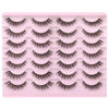 Picture of Newcally Lashes False Eyelashes Natural Look Lashes Mink Wispy Fluffy Volume Fake Eyelashes 5D Strip Cat Eye Lashes Pack Clear Lash Band Individual Eyelash 14 Pairs