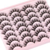 Picture of Newcally Eyelashes False Lashes Wispy Fluffy Eyelashes Mink Natural Look 3D Volume Fake Eye Lashes Pack Cat Eye Strip Reusable Faux Mink Eyelash 14 Pairs