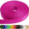 Picture of TECEUM 1 Inch Webbing - Hot Pink - 10 Yards - 1” Webbing for Climbing Outdoors Indoors Crafting DIY nw