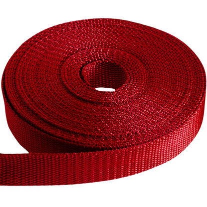 Picture of TECEUM 1 Inch Webbing - Red - 10 Yards - 1” Webbing for Climbing Outdoors Indoors Crafting DIY nw