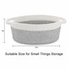 Picture of ABenkle Woven Cute Chest Box for Cat Dog Toys Storage, 12"x 8" x 5", Small ,Rope Room Shelf Empty Decorative Gift Basket with Handles