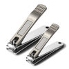 Picture of BEZOX Nail Clippers, Ergonomic Fingernail and Toenail Clipper with Non-slip Design, Professional Nail Cutter for Men and Women with Nail File and Delicate Tin Case, 2 Pcs