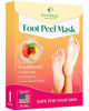 Picture of PLANTIFIQUE Foot Peeling Mask - Peeling Foot Mask Dermatologically Tested Repairs Heels & Removes Dry Dead Skin for Baby Soft Feet - Exfoliating Foot Peel Mask for Dry Cracked Feet (Peach 1 pack)