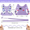 Picture of Accmor Toddler Harness Leash, Cute Butterfly Kids Leash + Anti Lost Wrist Link for Outdoor Travel, Mini Child Walking Harness Wristband Assistant Strap Belt for Baby Girls (Purple)