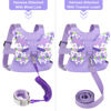 Picture of Toddler Harness Leash + Anti Lost Wrist Link, Accmor Kids Butterfly Harnesses with Children Leashes, Cute Baby Leash Walking Assistant Wristband Strap Tether for Girls Outdoor (Purple)