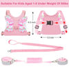 Picture of Accmor 3 in 1 Toddler Harness Leashes + Anti Lost Wrist Link, Kids Harness Children Leash for Girls, Child Anti Lost Leash Baby Cute Harness Belt Strap Hold Kids Close While Walking