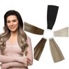 Picture of Full Shine Tape in Hair Extensions Color Highlight,Balayage,Pure,Tape in Hair Extensions for Women 10-24 Inch