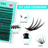 Picture of VAVALASH Lash Clusters 40D-D-0.07-16MM DIY Individual Lashes 280 PCS Cluster Lashes 10D 20D 30D 40D 50D C D Curl Volume False Eyelash Extensions DIY Lash Extensions at Home (40D-0.07-D,16mm)