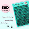 Picture of VAVALASH Lash Clusters 30D-C-0.07-9-16MM DIY Individual Lashes 280 PCS Cluster Lashes 10D 20D 30D 40D 50D C D Curl Volume False Eyelash Extensions DIY Lash Extensions at Home (30D-0.07-C,9-16mm)