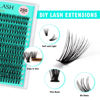 Picture of VAVALASH Lash Clusters 30D-C-0.07-9-16MM DIY Individual Lashes 280 PCS Cluster Lashes 10D 20D 30D 40D 50D C D Curl Volume False Eyelash Extensions DIY Lash Extensions at Home (30D-0.07-C,9-16mm)