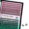 Picture of VAVALASH Individual Cluster Lashes 280 PCS DIY Eyelash Extension Light and Soft Lash Clusters Extensions Faux Mink Slik False Eyelash Easy Lash Extensions DIY at Home (20D+30D-D Curl-10-16mm Mix)