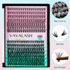 Picture of VAVALASH Individual Cluster Lashes 280 PCS DIY Eyelash Extension Light and Soft Lash Clusters Extensions Faux Mink Slik False Eyelash Easy Lash Extensions DIY at Home (20D+30D-D Curl-10-16mm Mix)