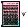 Picture of VAVALASH Individual Cluster Lashes 40D-0.07-D-9-16MIX DIY Eyelash Extension 280 Lash Clusters Faux Mink Slik Individual Lashes Easy Full Lash Extensions DIY at Home (40D-0.07-D-9-16mm Mix)