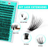 Picture of VAVALASH Lash Clusters 30D-0.07-C-12MM 300Pcs DIY Eyelash Extension 10D 20D 30D 40D 50D Individual Cluster Lashes Faux Mink False Lashes DIY Lash Extensions at Home 300PCS (30D-0.07-C,12MM)