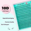 Picture of VAVALASH Lash Clusters 10D 0.07-D-9-16MM 300Pcs DIY Eyelash Extension 10D 20D 30D 40D 50D Individual Cluster Lashes Faux Mink False Lashes DIY Lash Extension at Home 300PCS (10D-0.07-D,9-16MIX)