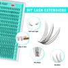 Picture of VAVALASH Lash Clusters 10D 0.07-D-9-16MM 300Pcs DIY Eyelash Extension 10D 20D 30D 40D 50D Individual Cluster Lashes Faux Mink False Lashes DIY Lash Extension at Home 300PCS (10D-0.07-D,9-16MIX)