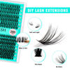 Picture of VAVALASH Lash Clusters 30D+40D-D-10-16MM DIY Individual Lashes 280 PCS Cluster Lashes 10D 20D 30D 40D 50D C D Curl Volume False Eyelash Extensions DIY Lash Extensions at Home (30D+40D-0.07-D,10-16mm)