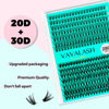 Picture of VAVALASH Lash Clusters 20D+30D-D-10-16MM DIY Individual Lashes 280 PCS Cluster Lashes 10D 20D 30D 40D 50D C D Curl Volume False Eyelash Extensions DIY Lash Extensions at Home (20D+30D-0.07-D,10-16mm)