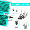 Picture of VAVALASH Lash Clusters 20D+30D-D-10-16MM DIY Individual Lashes 280 PCS Cluster Lashes 10D 20D 30D 40D 50D C D Curl Volume False Eyelash Extensions DIY Lash Extensions at Home (20D+30D-0.07-D,10-16mm)