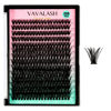 Picture of VAVALASH Individual Cluster Lashes 50D-0.07-D-9-16MIX DIY Eyelash Extension 280 Lash Clusters Faux Mink Slik Individual Lashes Easy Full Lash Extensions DIY at Home (50D-0.07-D-9-16mm Mix)