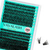 Picture of VAVALASH Lash Clusters 40D+50D-D-10-16MM DIY Individual Lashes 280 PCS Cluster Lashes 10D 20D 30D 40D 50D C D Curl Volume False Eyelash Extensions DIY Lash Extensions at Home (40D+50D-0.07-D,10-16mm)