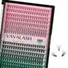 Picture of VAVALASH Individual Cluster Lashes 280 PCS DIY Eyelash Extension Light and Soft Faux Mink Slik Lash Clusters Easy Full Lash Extensions DIY at Home (10D+20D-C Curl-10-16mm Mix)