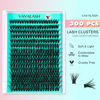 Picture of VAVALASH DIY Lash Extension Kit 300 PCS Individual Cluster Lashes Kit 40D 0.07-D-9-16mm Lash Clusters, Lash Bond and Seal, Lash Tweezer for DIY Eyelash Extension at Home（Kit-40D-0.07-D-9-16MIX）