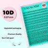 Picture of VAVALASH Lash Clusters 10D-C-0.07-9-16MM DIY Individual Lashes 280 PCS Cluster Lashes 10D 20D 30D 40D 50D C D Curl Volume False Eyelash Extensions DIY Lash Extensions at Home (10D-0.07-C,9-16mm)