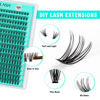 Picture of VAVALASH Lash Clusters 20D-0.07-D-9-16MM 300Pcs DIY Eyelash Extension 10D 20D 30D 40D 50D Individual Cluster Lashes Faux Mink False Lashes DIY Lash Extensions at Home 300PCS (20D-0.07-D,9-16MIX)