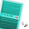 Picture of VAVALASH Lash Clusters 10D+20D-D-10-16MM DIY Individual Lashes 280 PCS Cluster Lashes 10D 20D 30D 40D 50D C D Curl Volume False Eyelash Extensions DIY Lash Extensions at Home (10D+20D-0.07-D,10-16mm)