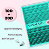 Picture of VAVALASH Lash Clusters 10D+20D-D-10-16MM DIY Individual Lashes 280 PCS Cluster Lashes 10D 20D 30D 40D 50D C D Curl Volume False Eyelash Extensions DIY Lash Extensions at Home (10D+20D-0.07-D,10-16mm)