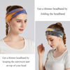 Picture of YONUF Headbands For Women Workout Wide Headband Yoga Head Bands For Women's Hair Accessories Girls Fashion Band Tie Dye 6 Pack