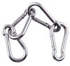 Picture of sprookber Stainless Steel Spring Snap Hook Carabiner - 304 Stainless Steel Caribeener Clips, Set of 6