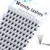 Picture of Premade Fans Eyelash Extensions C/D curl 0.07mm Russian Lashes Fans Soft Short Stem Volume Lash Extensions by WENDY LASHES (14D-0.07-D, 16mm)