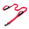 Picture of Heavy Duty Dog Leash - 2 Handles by Padded Traffic Handle for Extra Control, 6foot Long - Perfect for Medium to Large Dogs (Dark Red, 6 ft)