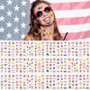 Picture of 376 PCS 4th of July Temporary Tattoo Sticker Bulk, Fourth of July Party Supplies, Waterproof Body Stickers, Patriotic Parade Accessories, Independence Day Long Lasting Face and Body Temporary Tattoos