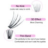 Picture of Lash Clusters LAUBESS Cluster Eyelash Extensions 20D Eyelash Clusters DIY Lash Extension Individual Lashes Natural Cluster Lashes Eyelash Extension at Home (20D-0.07D-14mm)