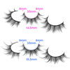 Picture of JIMIRE False Manga Eyelashes, 20 Pairs 3D Fluffy Crossed Thin, Spiky Wispy Lashes, Natural Cluster Look, Soft Reusable Fake Lashes, 2 Styles Mixed, Black, Cruelty Free, Vegan