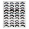 Picture of JIMIRE 20 Pairs False Eyelashes 10 Styles Lashes Variety Pack Fluffy Wispy Round Volume Lashes Faux Mink Cat Eye Lashes