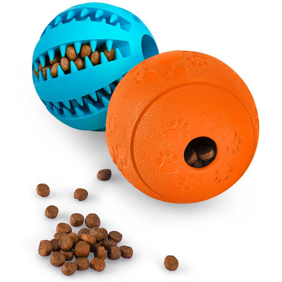 Picture of HIPPIH Interactive Dog Toys for Puppies 2 Pack, Dog Puzzle Toys for Small Dogs, Dog Balls for Medium Dogs, Treat Dispensing Dog Toys